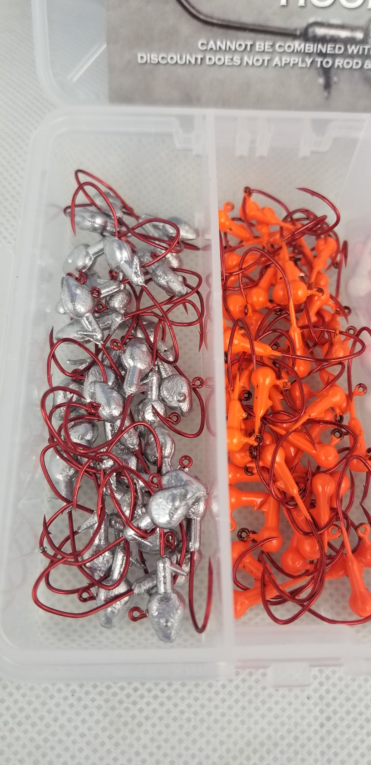 Cam's 120pc. Hand Painted Assortment 1/32 #2"Nasty Bend Hooks" Jighead Kit