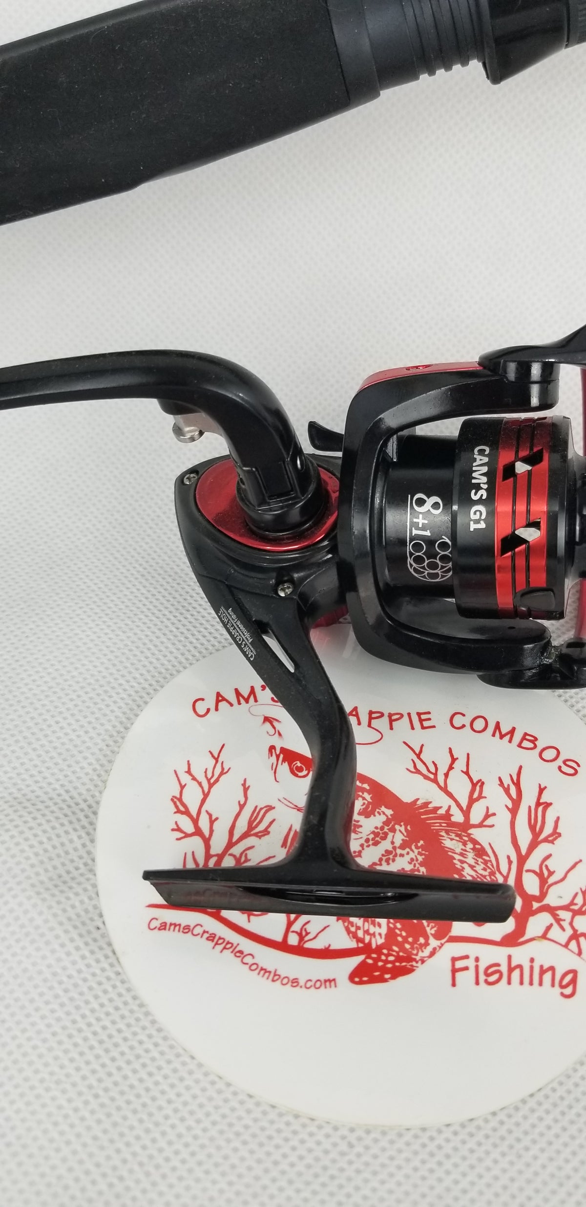 Cam's 6'0 (8+1) BB Black & Red "War Horse" Magic Stik Rod & Reel Combo