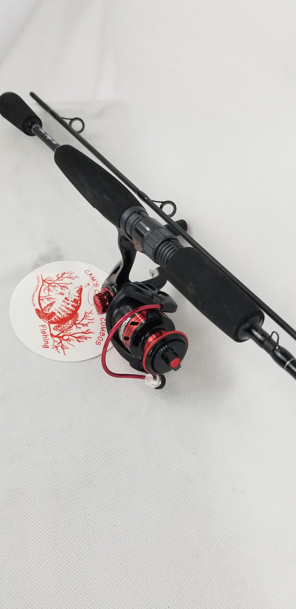 Cam's 6'0 (8+1) BB Black & Red "War Horse" Magic Stik Rod & Reel Combo