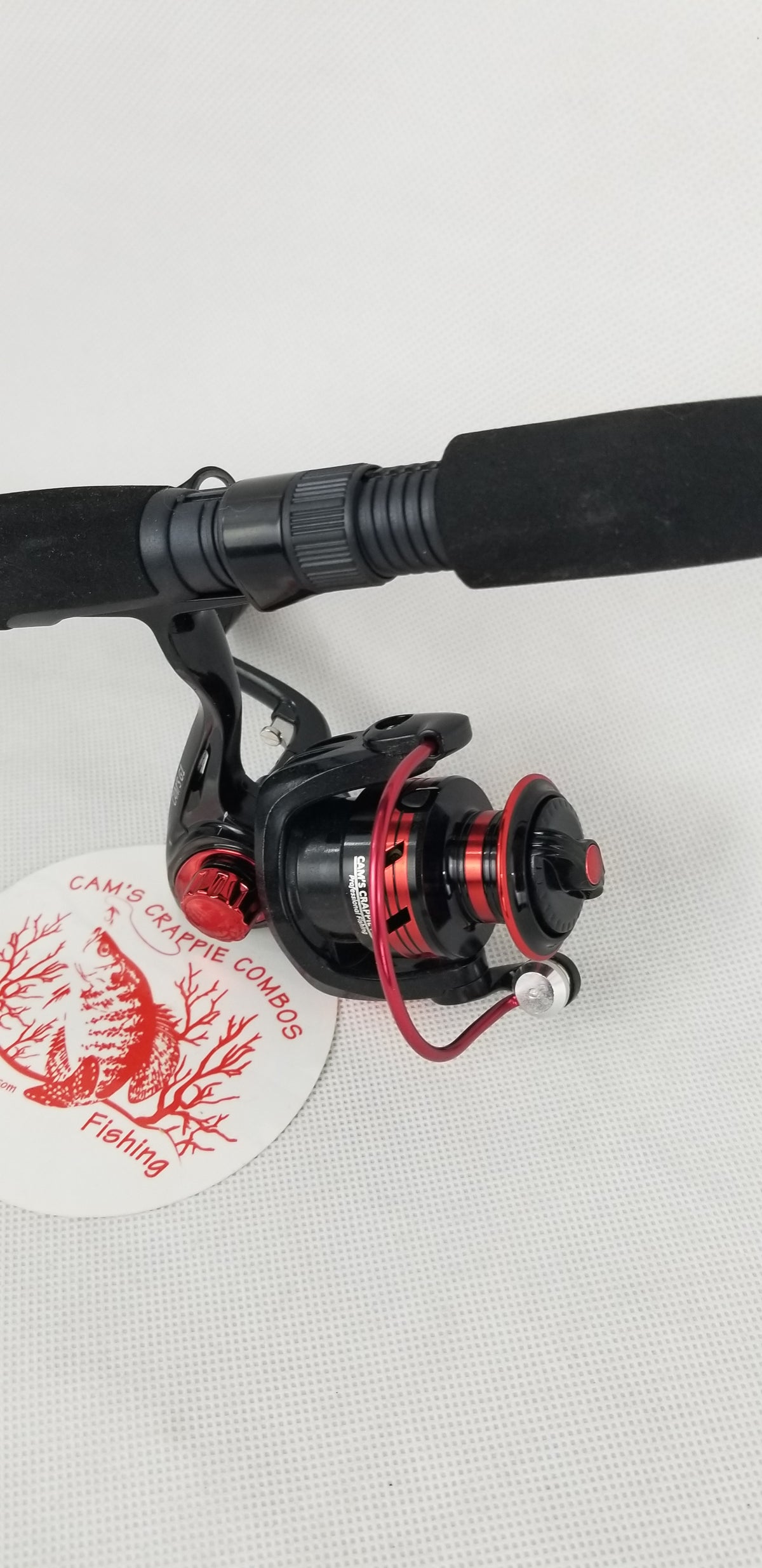 Cam's 6'6 (8+1) BB Black & Red "Warhorse" Magic Stik Rod & Reel Combo