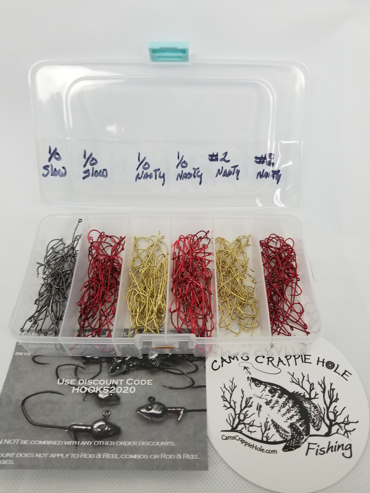 Cam's 120ct Fresh Water Specialty Crappie And Panfish Hook Kit