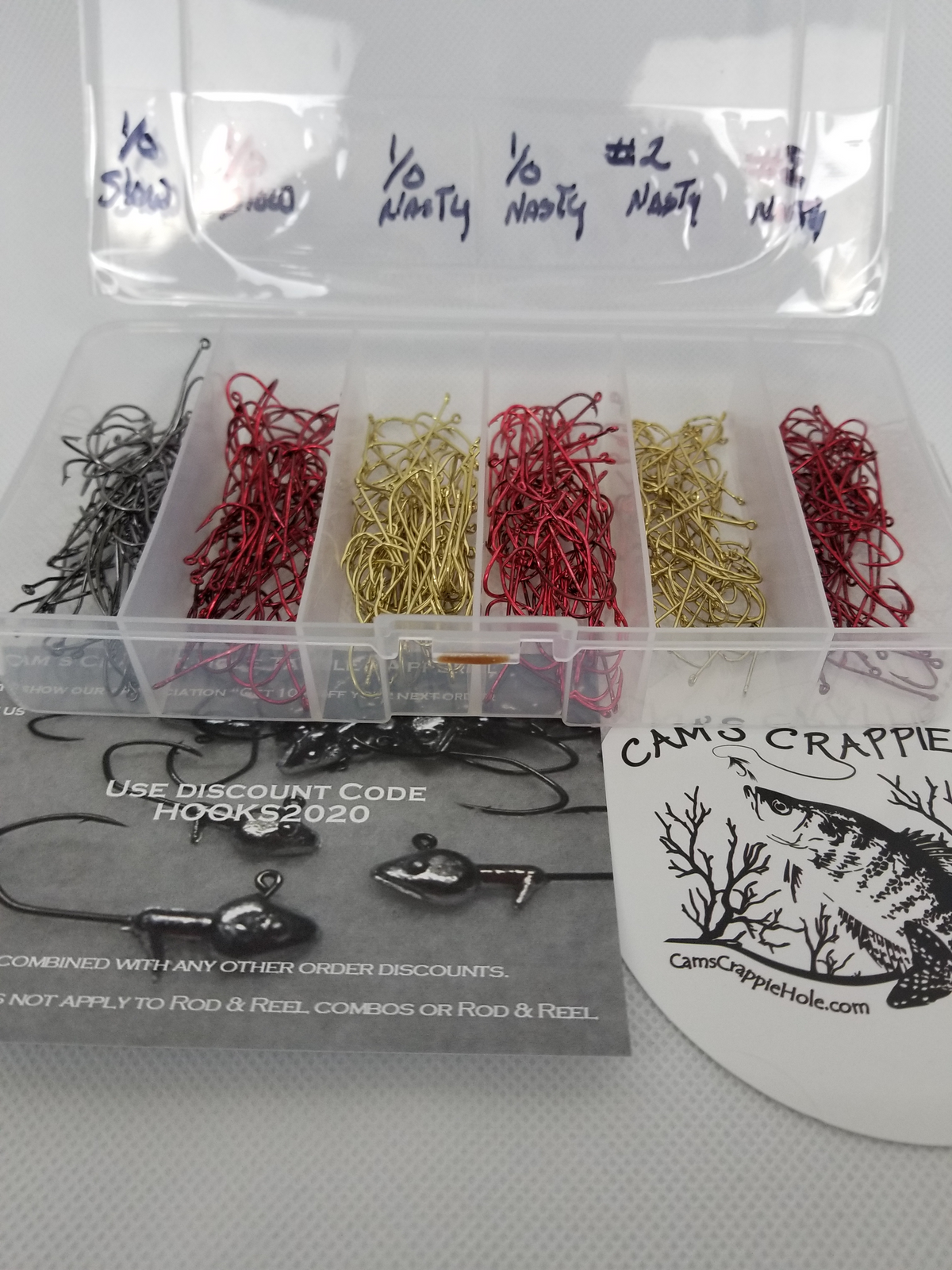 Cam's 120ct Fresh Water Specialty Crappie And Panfish Hook Kit