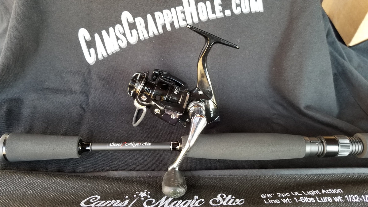 Cam's "Black Onyx" Magic Stik (10+1) BB 6'6 Rod and Reel Combo