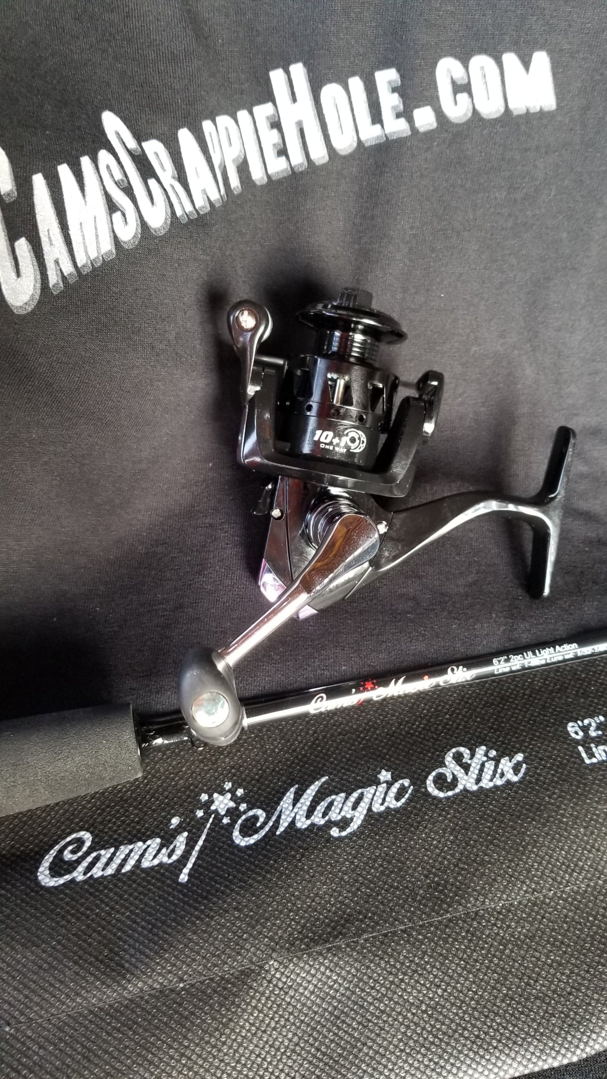 Cam's (Black Onyx) (10+1) Magic Stik 6'2" Spinning Combo