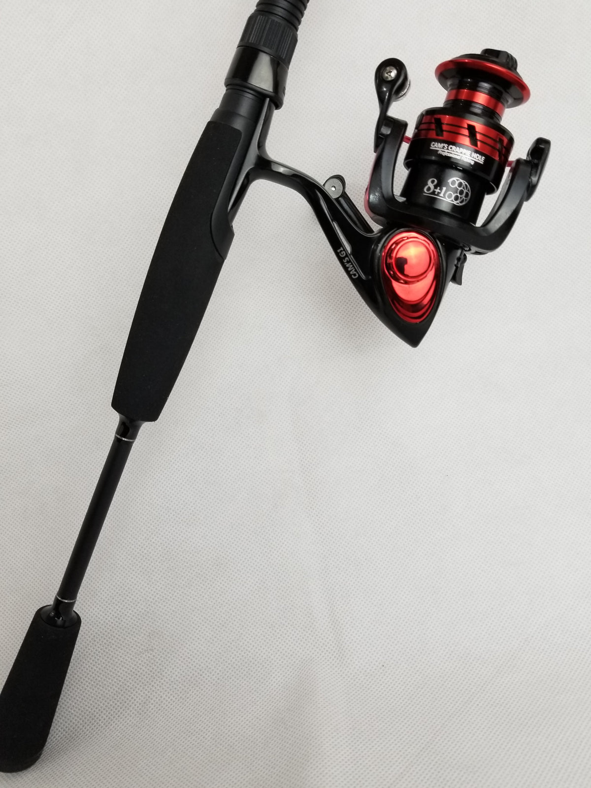 Cam's 6'2" (8+1) BB Black & Red "War Horse" Magic Stik Rod & Reel Combo