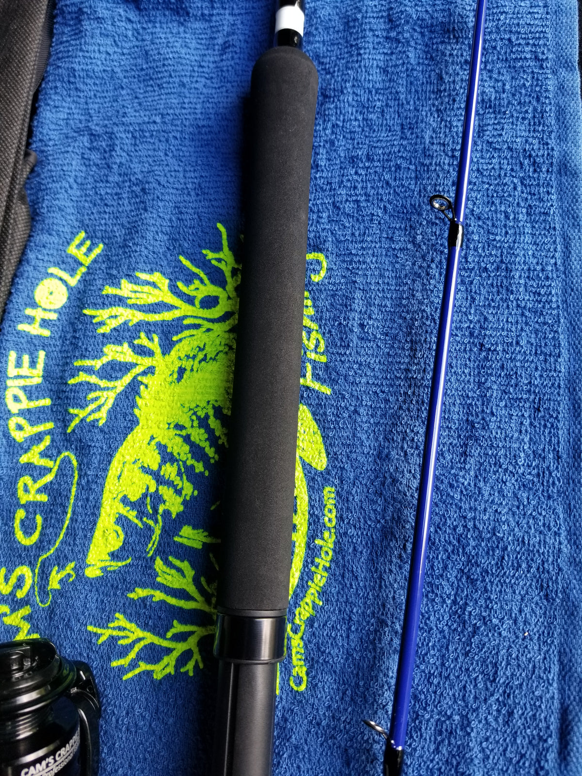 Cam's 10ft. 2pc. Yaannk Stik + 7 (BB) Cam's Xtralite Reel + Plastics and Hooks Kit