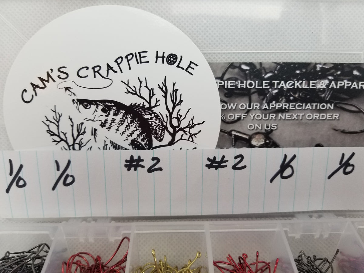 Cam's 240ct Fresh Water Specialty Crappie And Panfish Hook Kit
