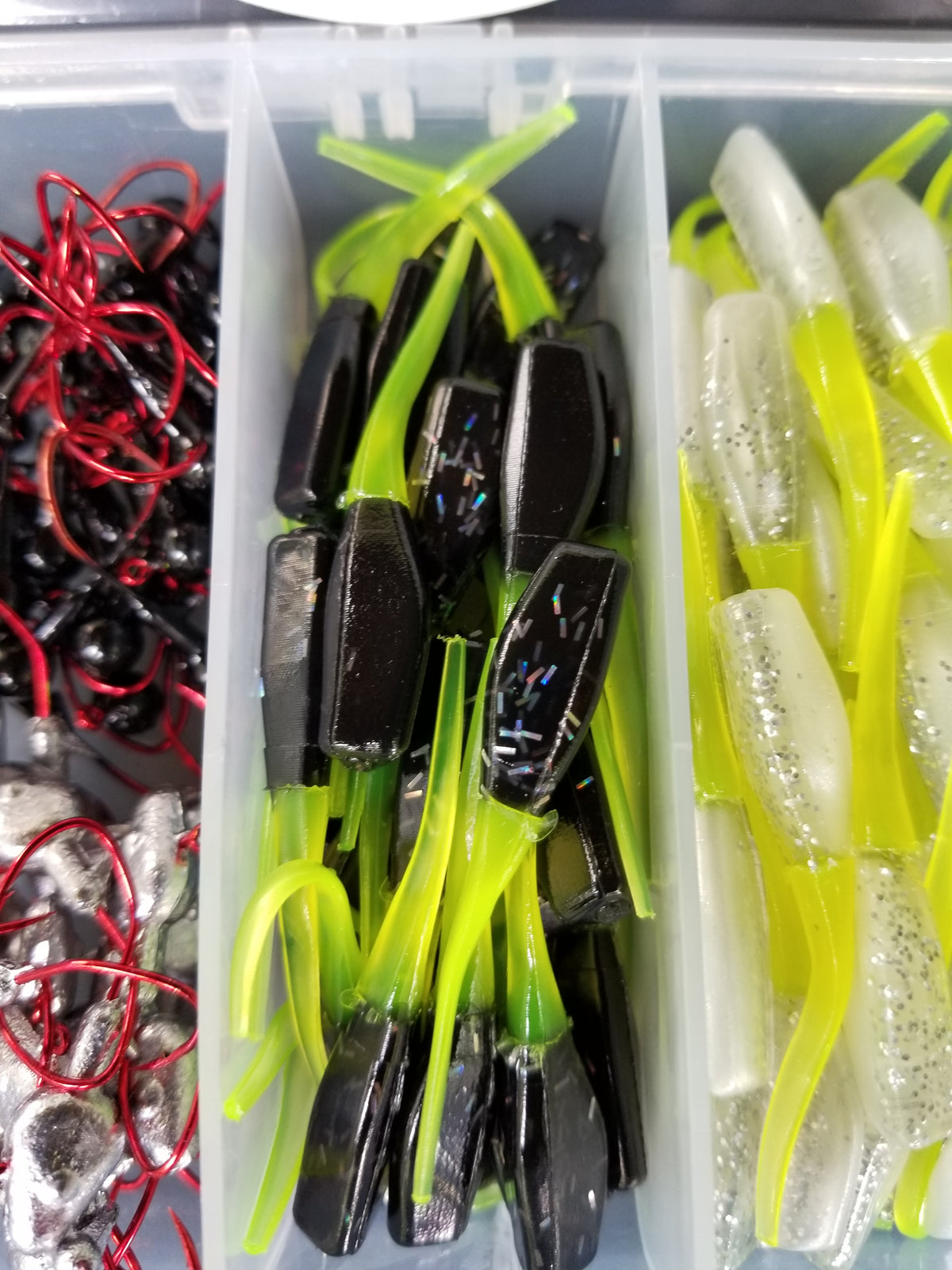 Cam's 10ft. 2pc. Yaannk Stik + 7 (BB) Cam's Xtralite Reel + Plastics and Hooks Kit