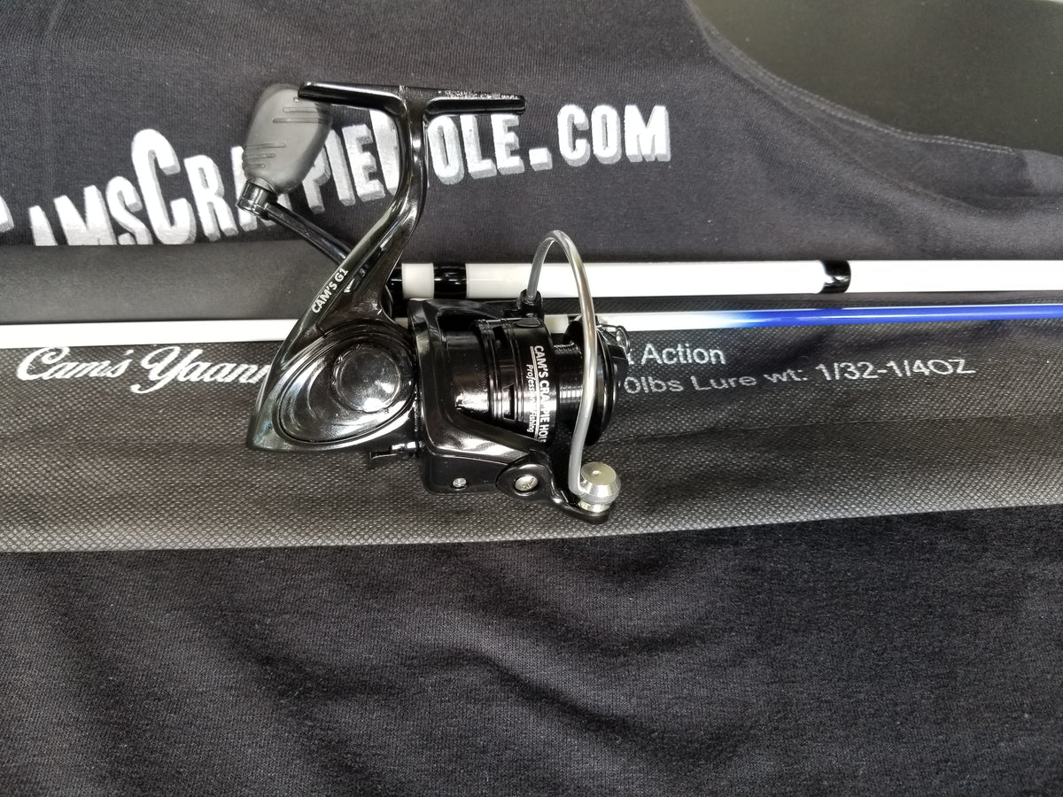 Cam's 10ft. 2pc. Yaannk Stik + 7 BB Cam's Xtralite Reel