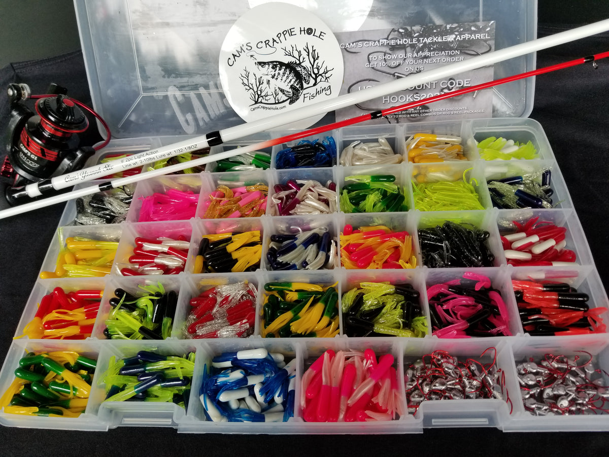 Cam's 9ft Yaannk Stick Combo Rod and Reel 1.5" Ultimate 1066 Assorted Tube Kit