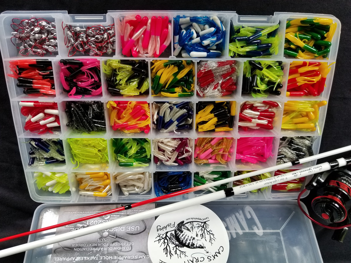 Cam's 9ft Yaannk Stick Combo Rod and Reel 1.5" Ultimate 1066 Assorted Tube Kit