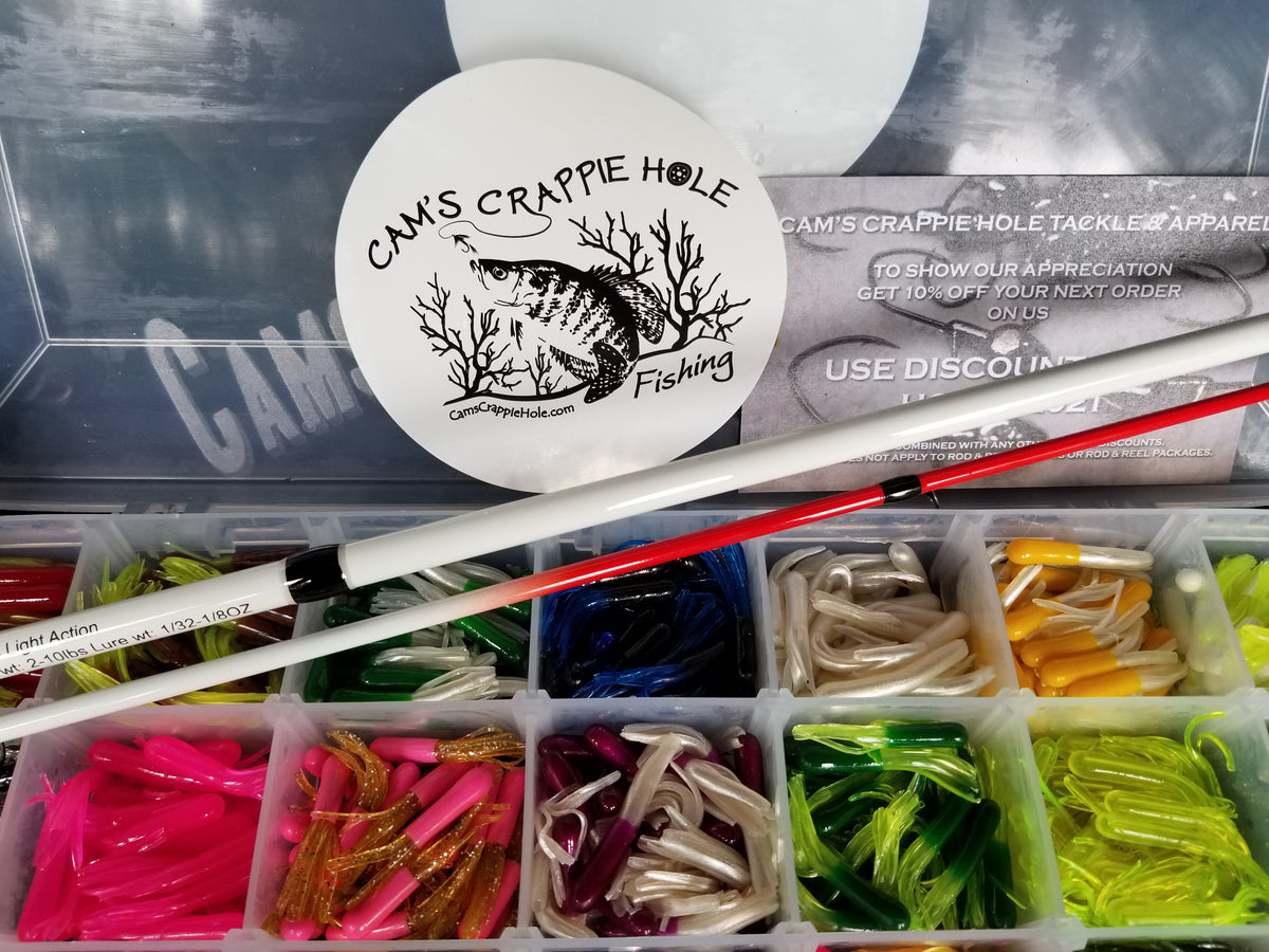 Cam's 9ft Yaannk Stick Combo Rod and Reel 1.5" Ultimate 1066 Assorted Tube Kit