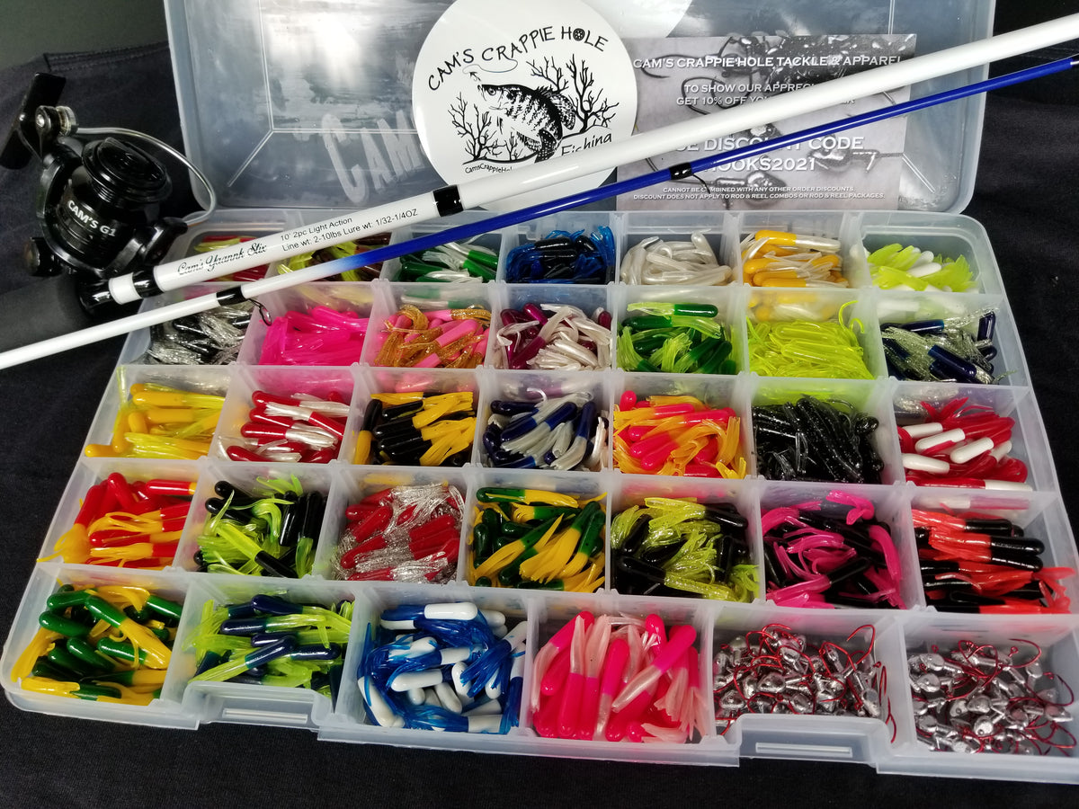Cam's 10ft Yaannk Stick Combo Rod and Reel 1.5" Ultimate 1066 Assorted Tube Kit