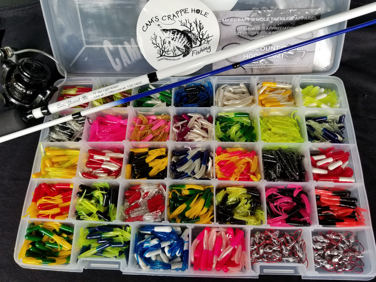 Cam's 10ft Yaannk Stick Combo Rod and Reel 1.5" Ultimate 1066 Assorted Tube Kit
