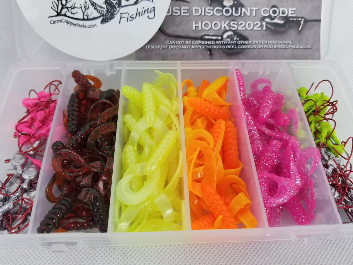 Cam's Double Tailed Shad Assortment Complete Package Kit (3)