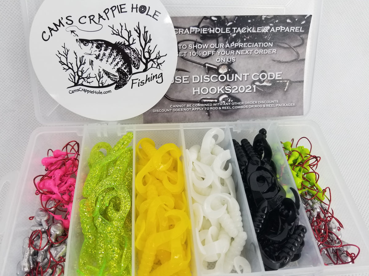 New Cam's Double Tailed Shad Assortment Complete Package Kit (2)