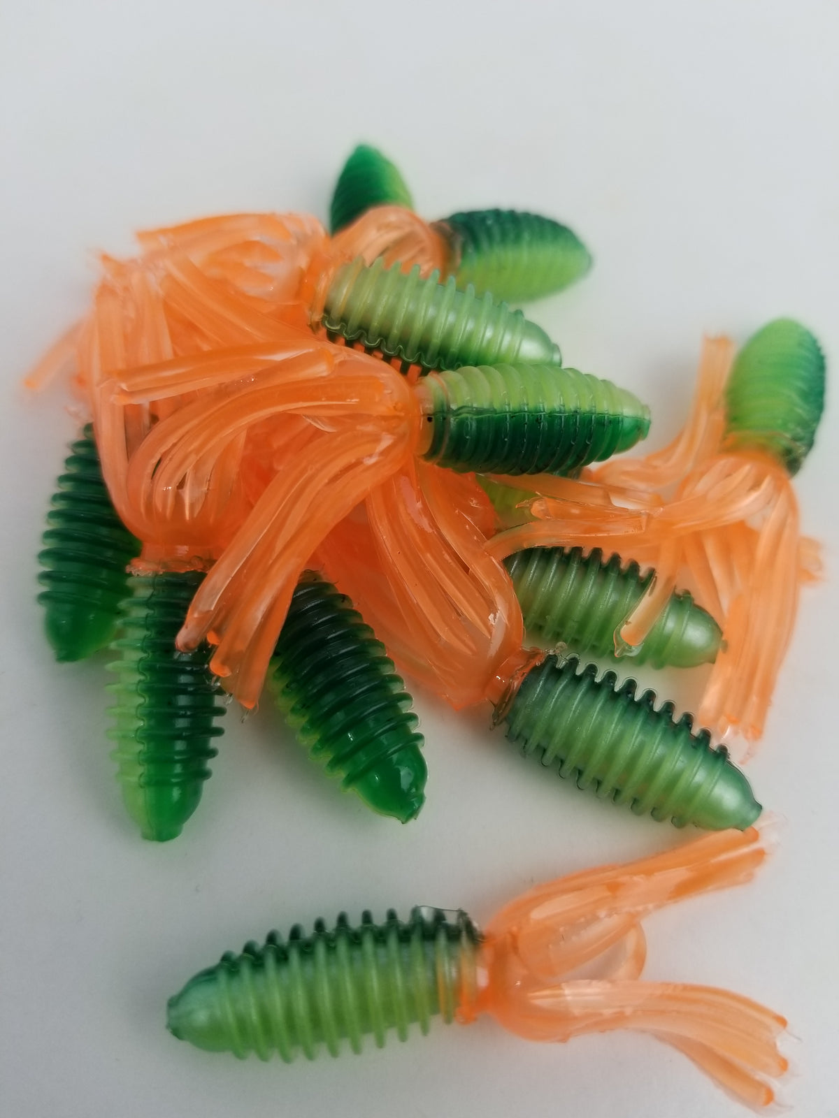 Cam's 1.75" Crappie Slab Shad Fire Tiger/Orange Plastics