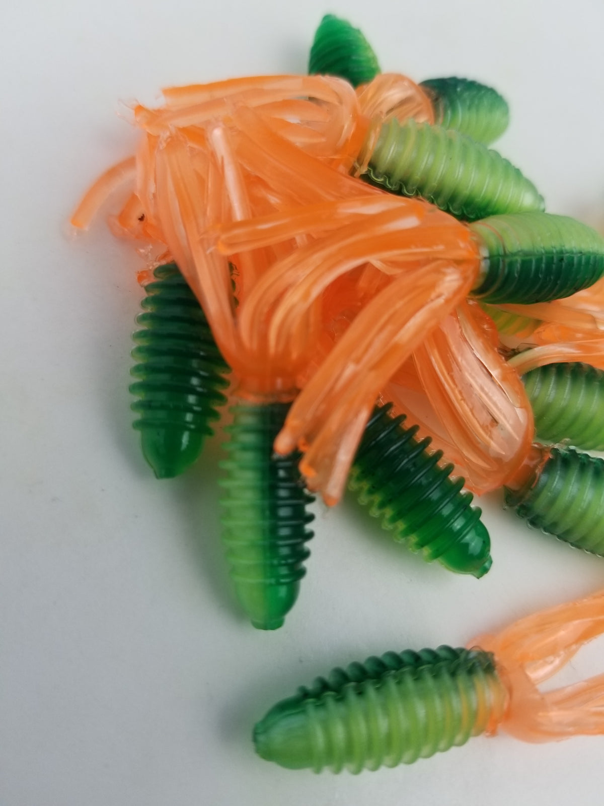 Cam's 1.75" Crappie Slab Shad Fire Tiger/Orange Plastics