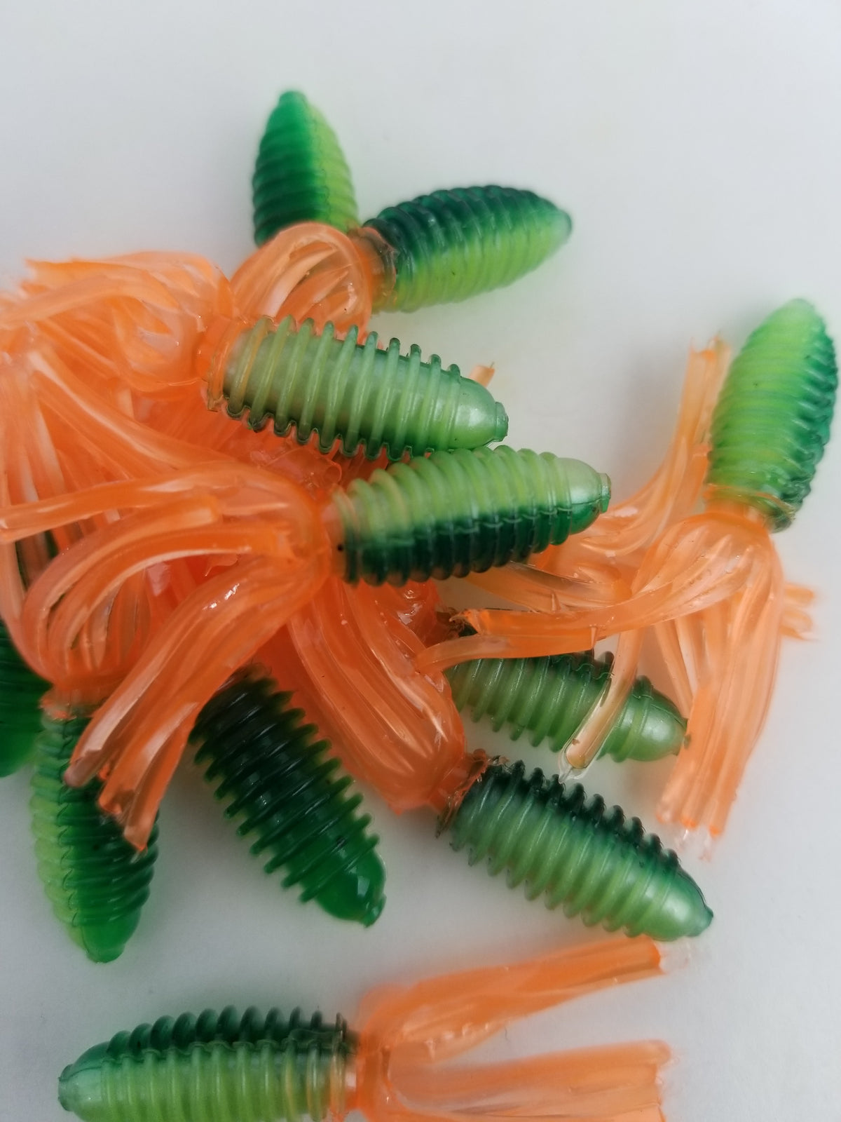 Cam's 1.75" Crappie Slab Shad Fire Tiger/Orange Plastics