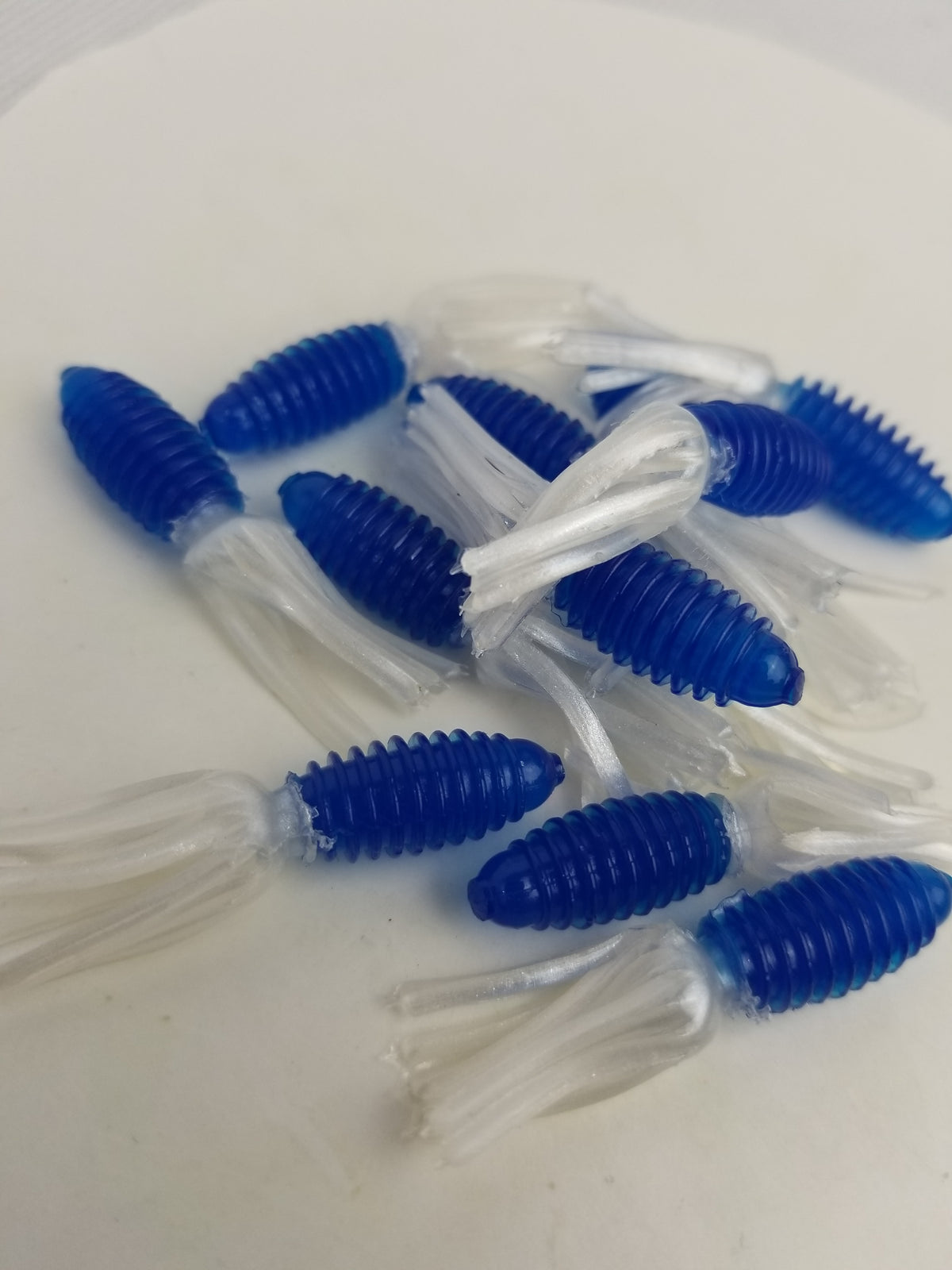 Cam's 1.75" Crappie Slab Shad Blue Knight/White Plastics