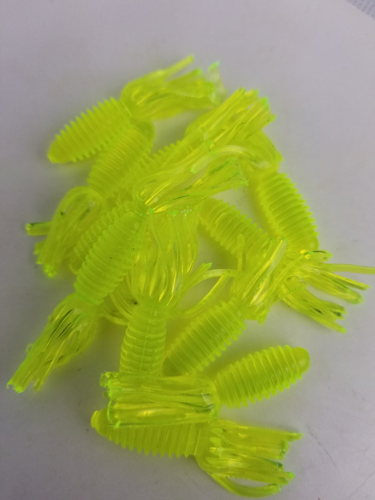 Cam's 1.75" Crappie Slab Shad Chartreuse/Chartreuse Plastics