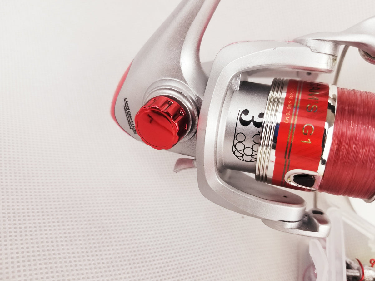 Cam's "The Viper Redd" Complete 6'2"ft. Xtralite 3 (BB) Ball Bearing Reel Stinger Shad + Curly Tail Combo Kit