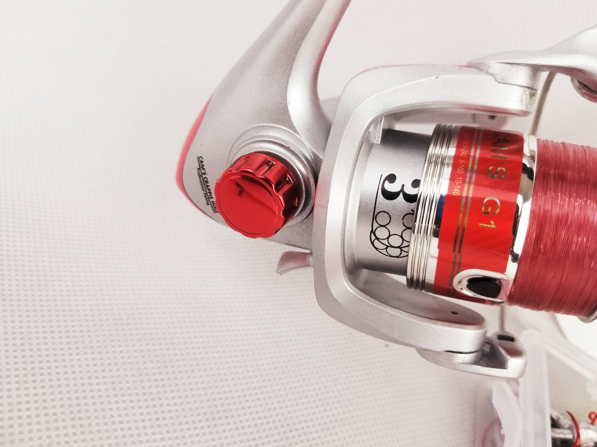 Cam's "The Viper Redd" Complete 6'2"ft.  Xtralite 3 (BB) Ball Bearing Reel Stinger Shad + Curly Tail Combo Kit