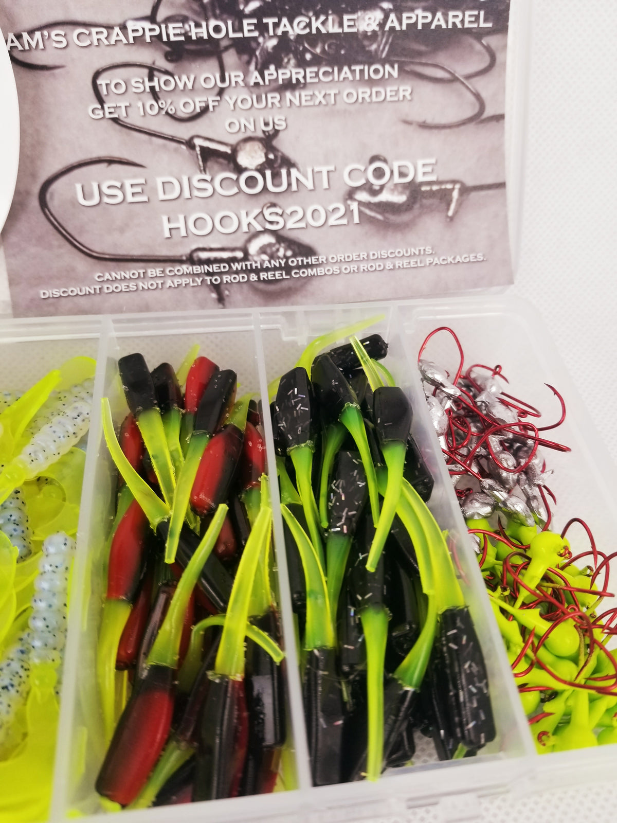 Cam's "The Viper Redd" Complete 6'2"ft. Xtralite 3 (BB) Ball Bearing Reel Stinger Shad + Curly Tail Combo Kit