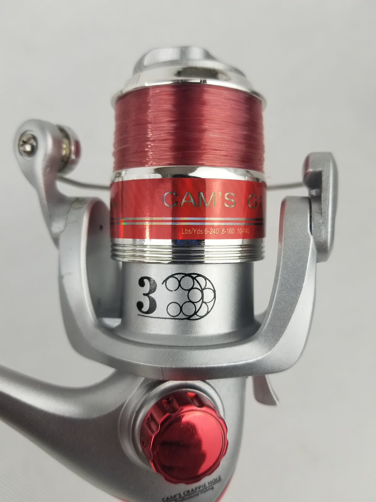 Cam's "The Viper Redd" Complete 6'2"ft. Xtralite 3 (BB) Ball Bearing Reel Stinger Shad + Curly Tail Combo Kit