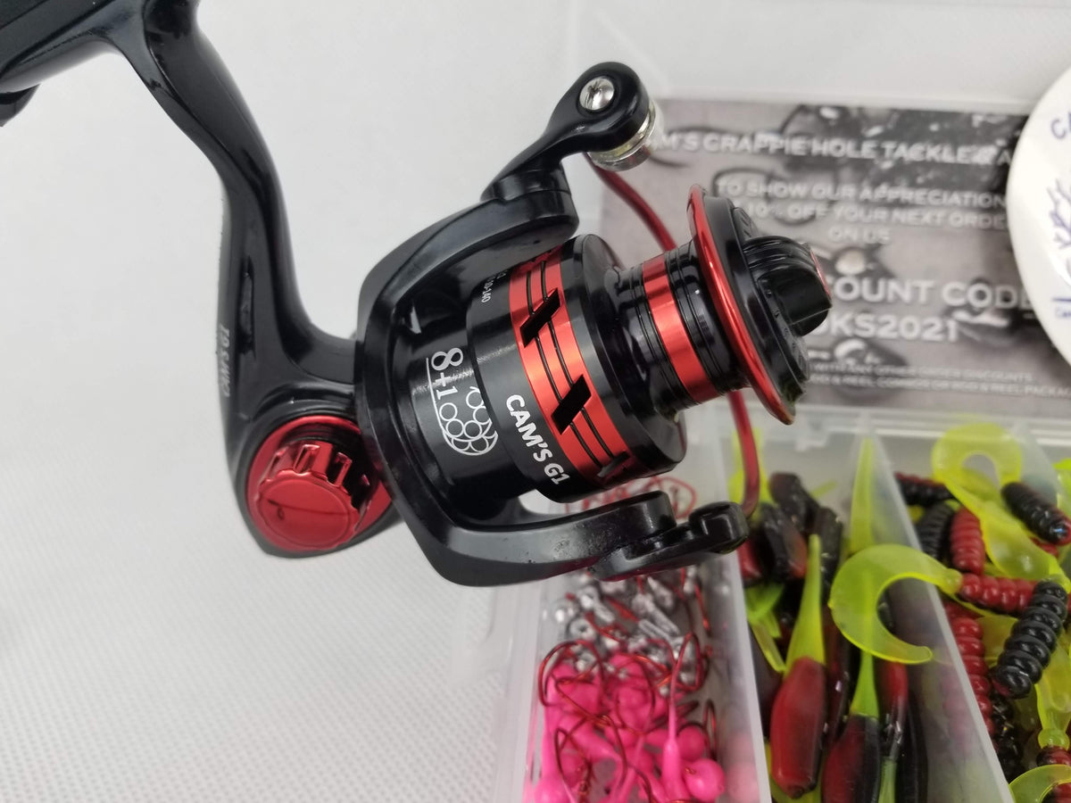 The Viper Redd 6'6" Ft  Carbon Fiber xtralite Rod and Reel Combo Kit