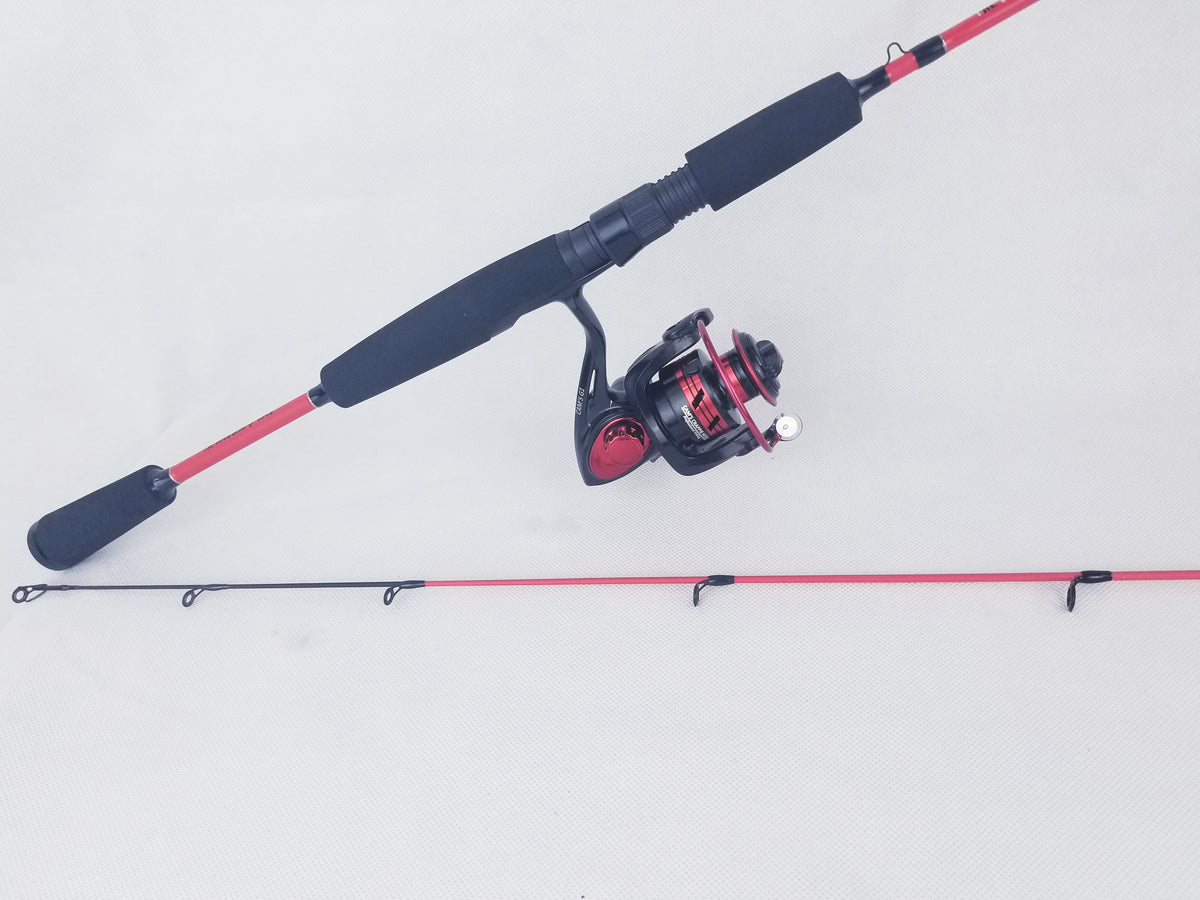 Cam's The Viper Redd" Complete 6'6"ft. Xtralite Carbon Fiber 9 Ball Bearing Rod & Reel Combo