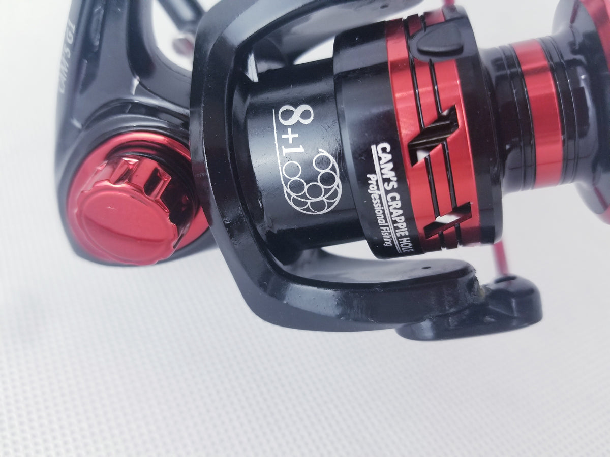 Cam's The Viper Redd" Complete 6'6"ft. Xtralite Carbon Fiber 9 Ball Bearing Rod & Reel Combo
