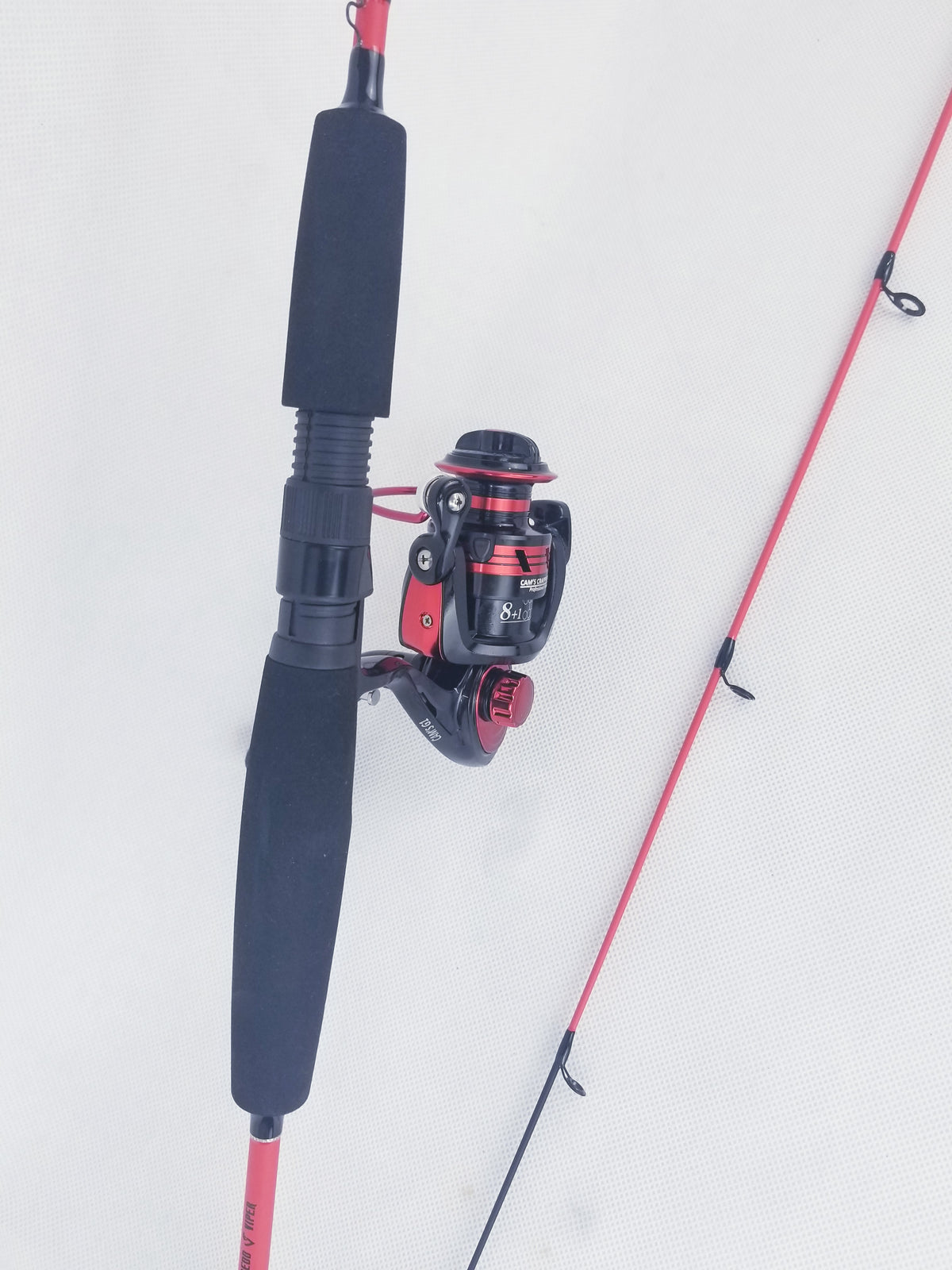 Cam's The Viper Redd" Complete 6'6"ft. Xtralite Carbon Fiber 9 Ball Bearing Rod & Reel Combo