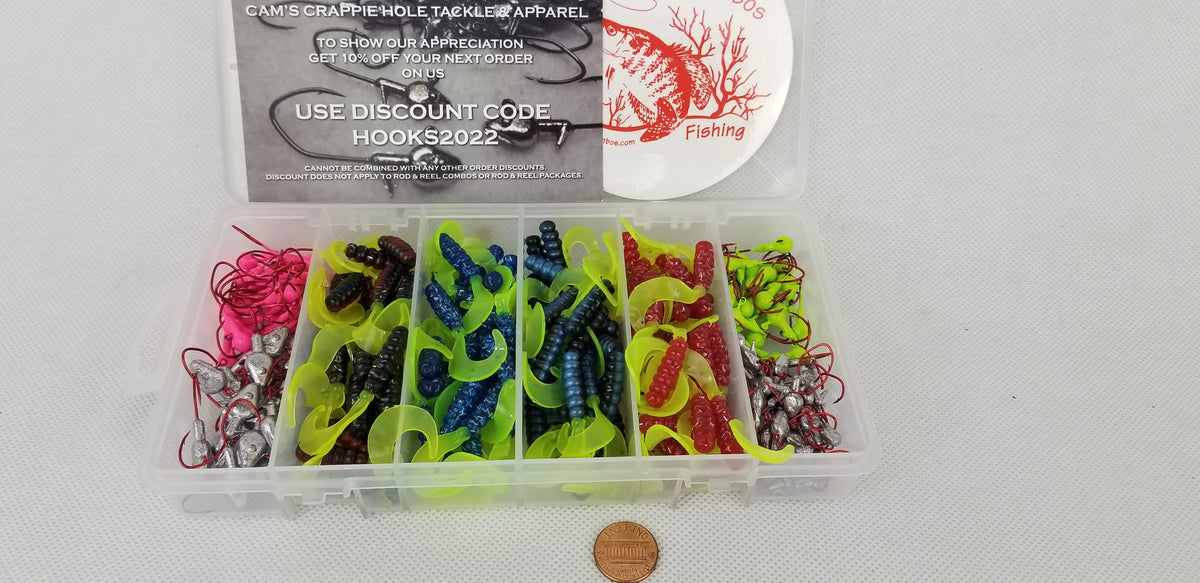 Cam's RED & BLUE Complete Curly Tail [Hologram Flake] Starter Assortment Package Kit