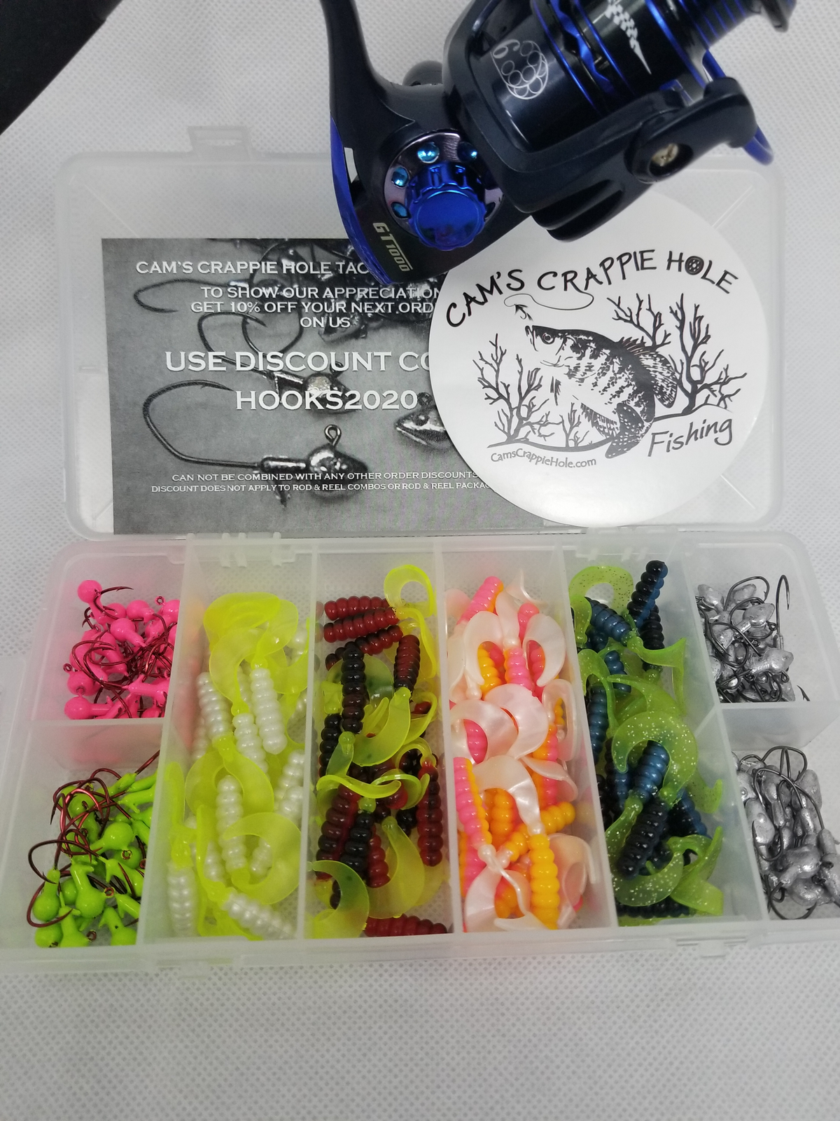 Cam's Complete 6'2" (6 BB Ball Bearing Reel) Magic Stix Curly Tail Combo Special