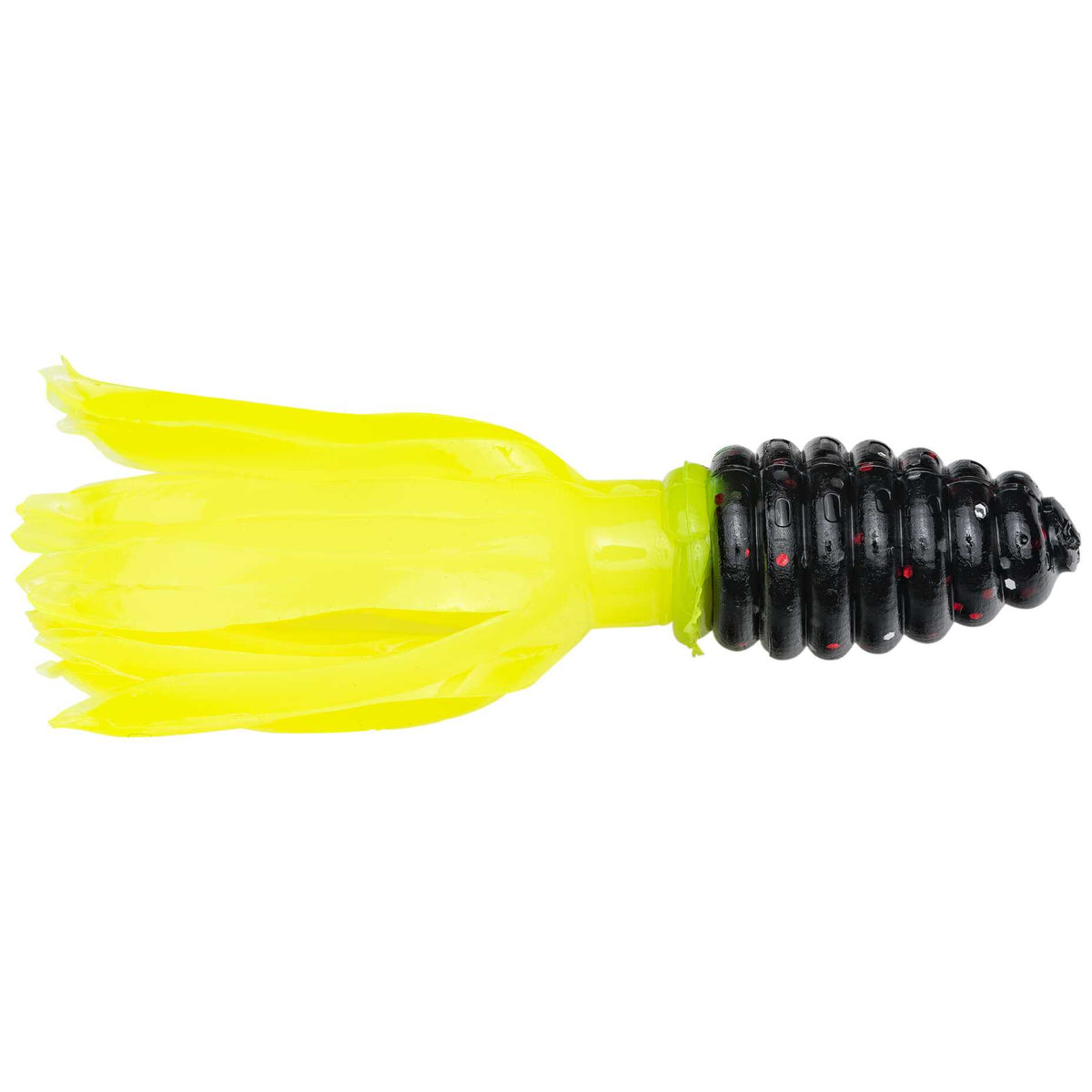 Cam's 1.75" Crappie Slab Shad Black/Chartreuse Plastics