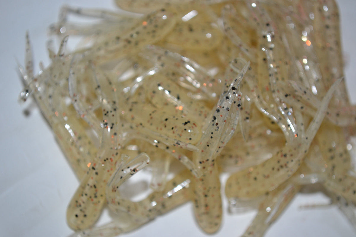 Cam's 35 pc Glow-n-Dark Sandy Milk 1.5" Tube Crappie Soft Jigs