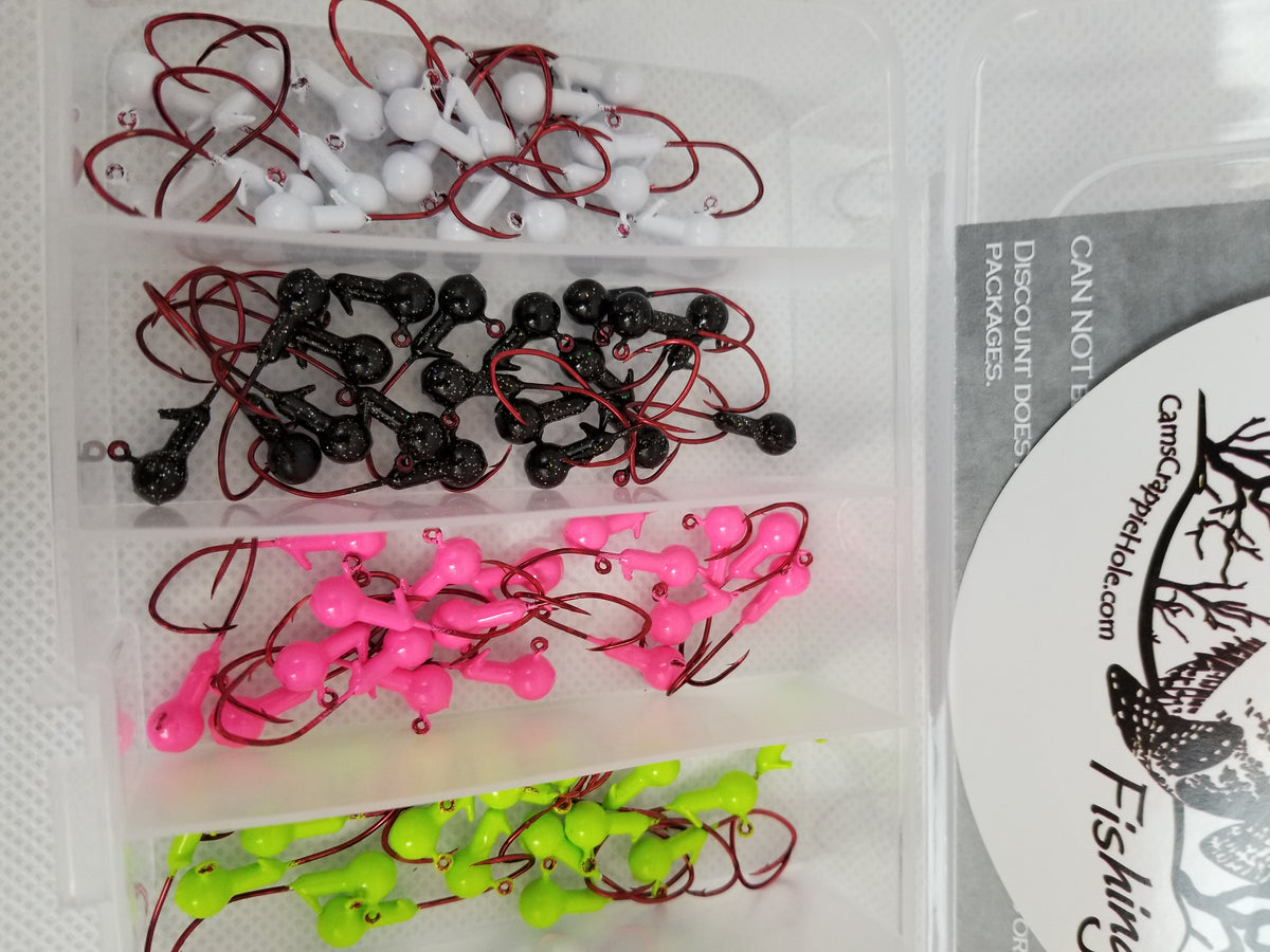 Cam's 60pc. Hand Painted Assortment "Diesel Built Hooks" Jighead Kit