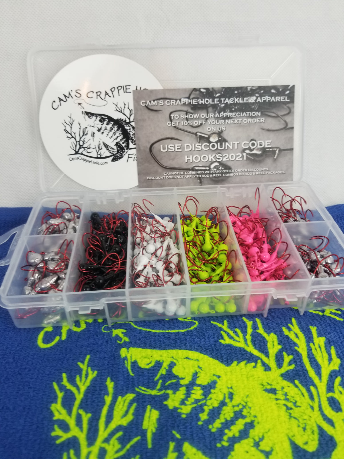 Cam's 120pc. Hand Painted Assortment "Diesel Built Hooks" Jighead Kit