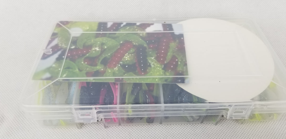 2024 New Cam's Complete All Plastic Stinger Shad [Hologram Flake] Assortment Package Kit
