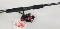 Cam's 6'6  (8+1) BB Black & Red "Warhorse" Magic Stik Rod & Reel Combo