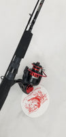 Cam's 6'6  (8+1) BB Black & Red "Warhorse" Magic Stik Rod & Reel Combo