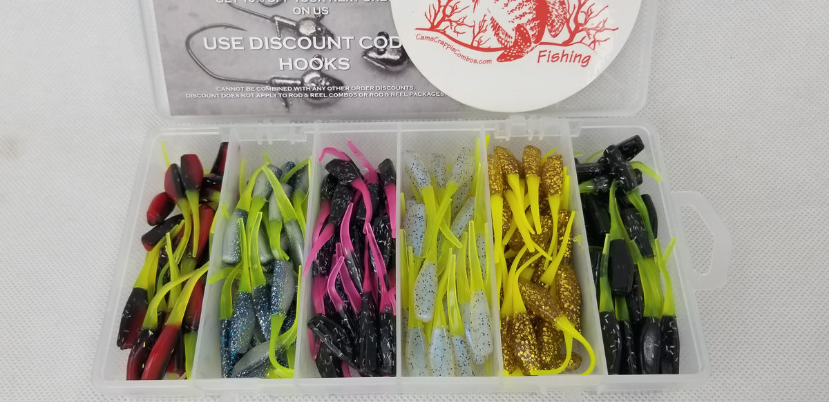 2025 New Cam's Complete All Plastic "GOLDFINGER" Stinger Shad [Hologram Flake] Assortment Package Kit