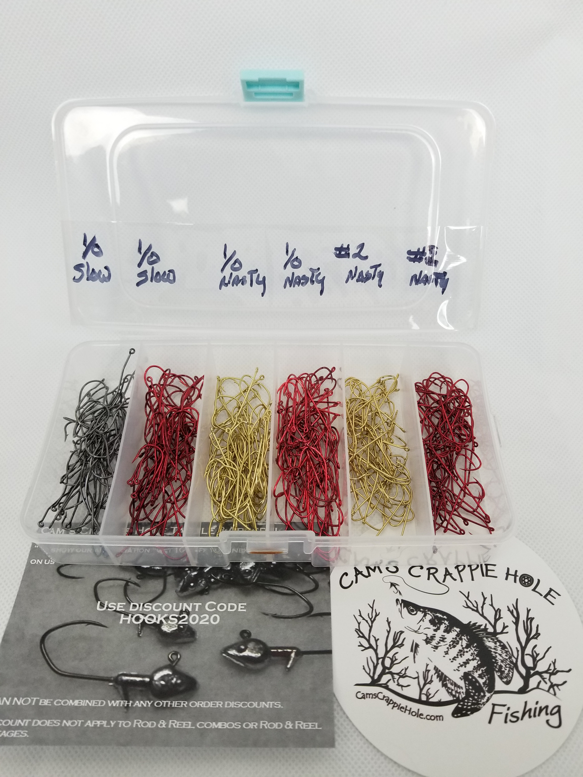 Cam's 120ct Fresh Water Specialty Crappie And Panfish Hook Kit
