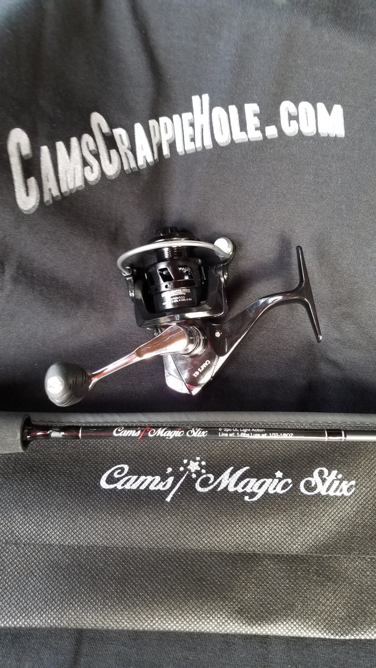 Cam's (Black Onyx) (10+1) Magic Stik 6'2" Spinning Combo