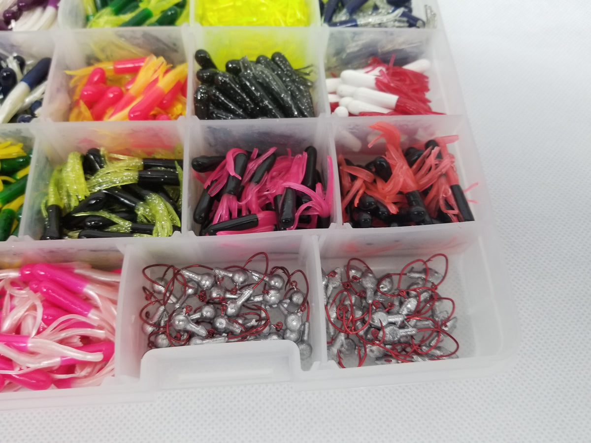 Cam's 1,066 Pieces Ultimate Assorted Crappie Panfish & Nasty Bend Hooks Kit