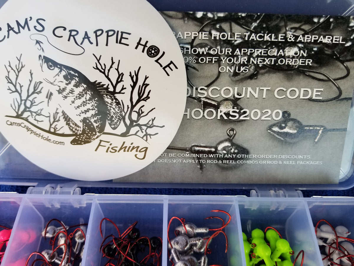 Cam's 2 in1 Kit Combo  [60pc. Hand Painted Assortment "Nasty Bend Hooks" &  All Plastic  Curly Tail & Stinger Shad [Hologram Flake] Assortment Kit