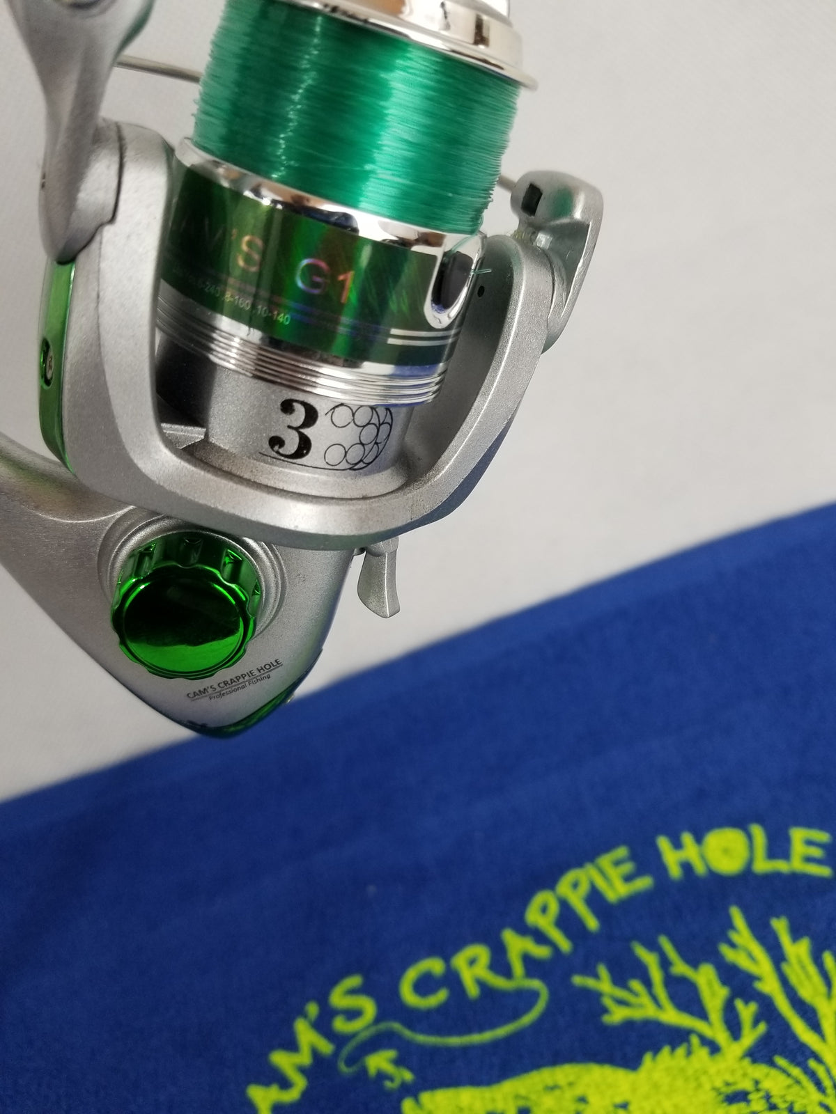 Cam's Emerald Split EVA Grip 6'0 (3BB)  Crappie Spinning Combo