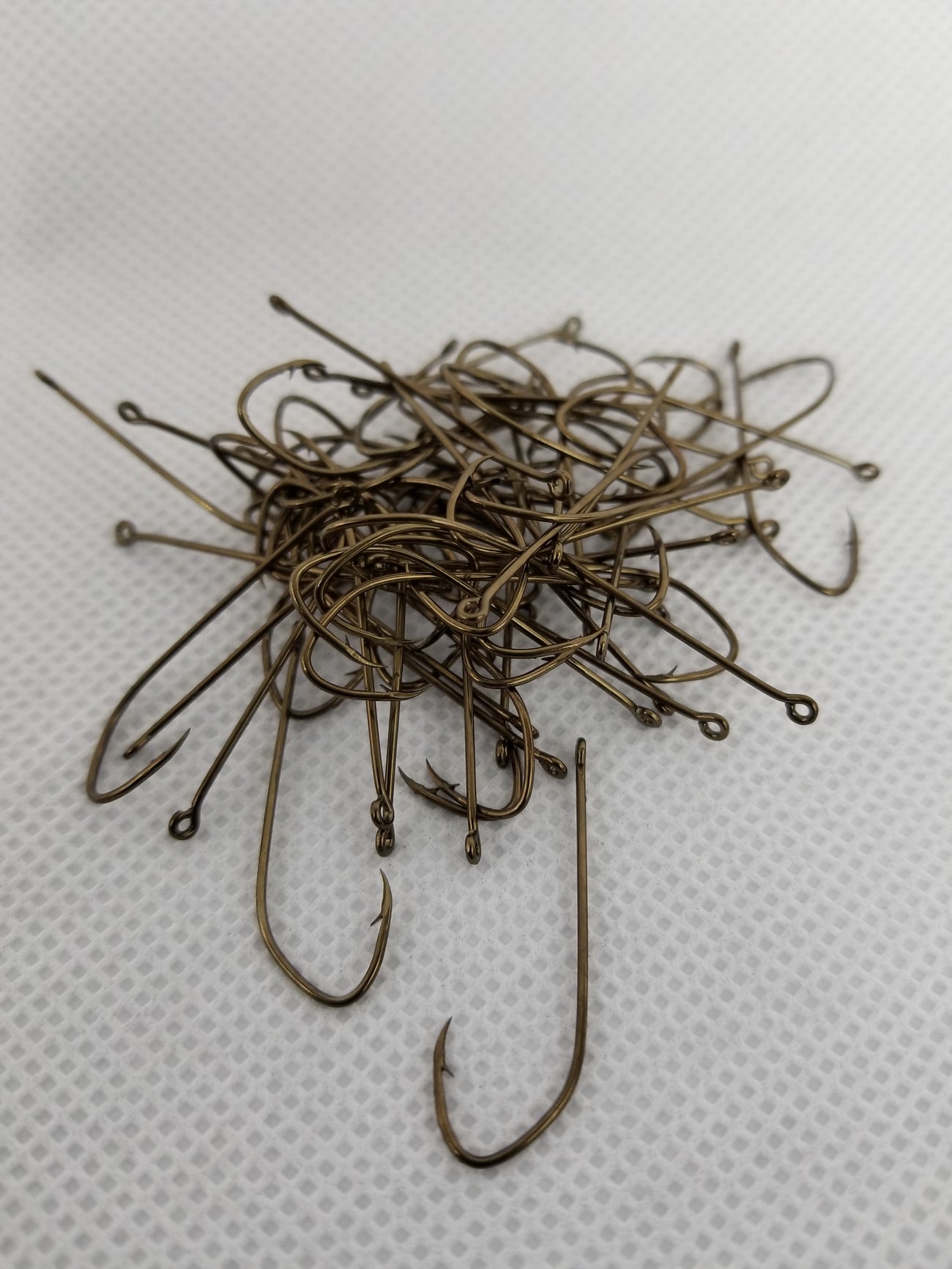 20 pc  #2 Cam's Nasty Bend "Minnow" Bronze Hooks