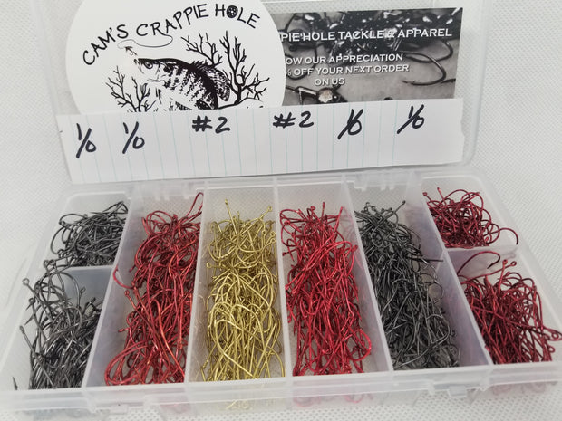Cam's 240ct Fresh Water Specialty Crappie And Panfish Hook Kit